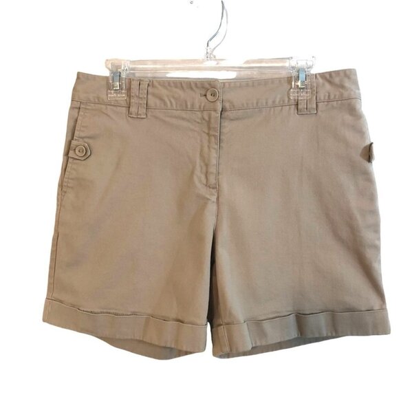Liz Claiborne New York  Shorts Ladies 10 Khaki - Picture 1 of 11